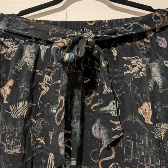 EUC Disturbia Maudeline Victoriana Print Eco-Viscose Midaxi Skirt - Picture 2 of 5